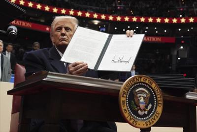 President Donald Trump signs executive order 2025